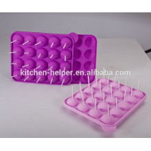 20 pieces eco-friendly hot selling silicone Lollipop cupcake mold